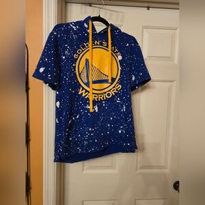 NBA Golden State Warriors Kids Blue and Yellow Hoodie